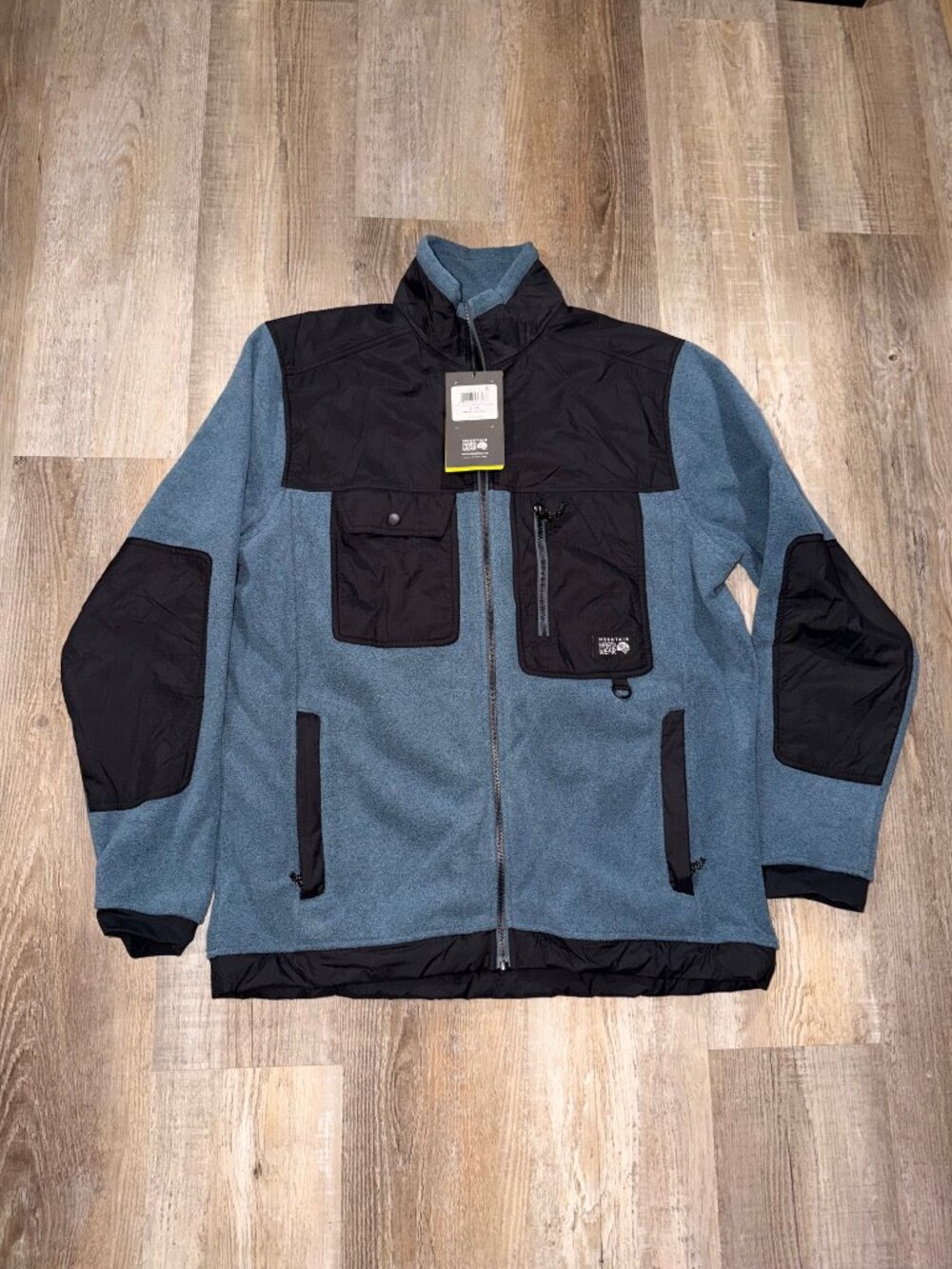 Mountain Hardwear Men's First Tracks Fleece Full Zip Jacket, Montauk Blue, Sizes